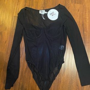 Princess polly black sheer body suit